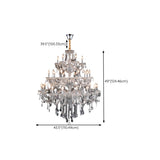 Luxurious Multi-Tier Crystal Candelabra Glass Chandelier Image - 21