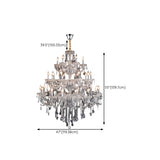 Luxurious Multi-Tier Crystal Candelabra Glass Chandelier Image - 22