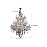 Luxurious Multi-Tier Crystal Candelabra Glass Chandelier Image - 28