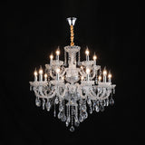 Luxurious Multi-Tier Crystal Candelabra Glass Chandelier Image - 3