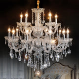 Luxurious Multi-Tier Crystal Candelabra Glass Chandelier Image - 5