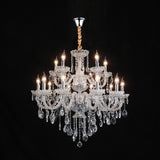 Luxurious Multi-Tier Crystal Candelabra Glass Chandelier Image - 6