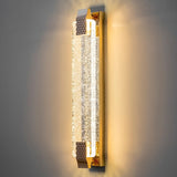 Luxurious Rectangular Crystal Wall Sconce Image - 10