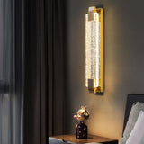 Luxurious Rectangular Crystal Wall Sconce Image - 18