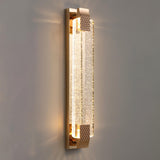 Luxurious Rectangular Crystal Wall Sconce Image - 5