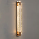 Luxurious Rectangular Crystal Wall Sconce Image - 7