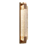 Luxurious Rectangular Crystal Wall Sconce Image - 9