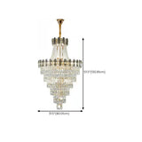 Luxurious Tiered Chain Faceted Crystal Chandelier Image - 16