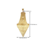 Luxurious Tiered Crystal Cascading Rock Glass Chandelier Image - 19