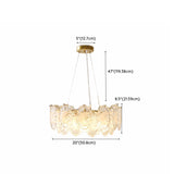 Luxury 2 Tiers Crystal Pearl Round Chandelier Image - 44