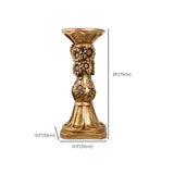 Luxury Baroque Indoor Golden Floral Base Plant Stand #size