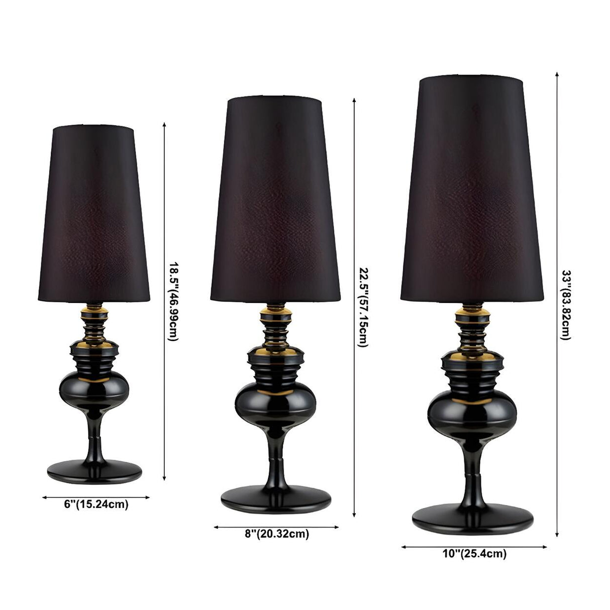 Luxury Barrel Shade Modern Metal Bedroom Table Lamp 