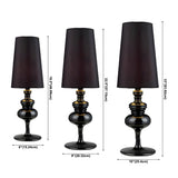 Luxury Barrel Shade Modern Metal Bedroom Table Lamp #size