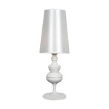 Luxury Barrel Shade Modern Metal Bedroom Table Lamp Image - 5