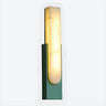 Luxury Black Rectangle Alabaster Dimmable Bedroom Wall Sconce Image - 9