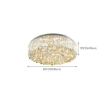 Luxury Branch Crystal Round Flush Mount Light Image - 13