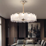 Luxury Butterfly Adjustable Blade Chandelier Fan Light Image - 1