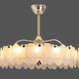 Luxury Butterfly Adjustable Blade Chandelier Fan Light Image - 12