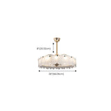 Luxury Butterfly Adjustable Blade Chandelier Fan Light Image - 15