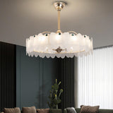 Luxury Butterfly Adjustable Blade Chandelier Fan Light Image - 6