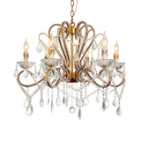 Luxury Classic Candelabra Brass Crystal Chandelier Image - 4