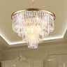 Luxury Clera Crystal Tiered Chandelier for Living Room Image - 10