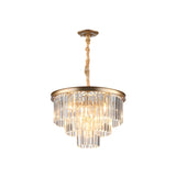 Luxury Clera Crystal Tiered Chandelier for Living Room Image - 11