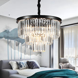 Luxury Clera Crystal Tiered Chandelier for Living Room Image - 16