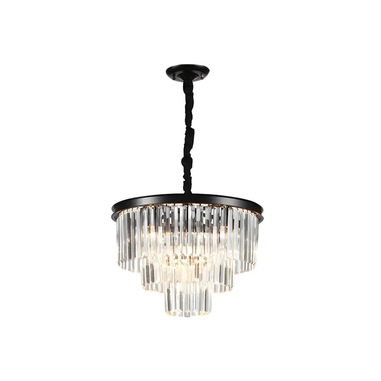 Luxury Clera Crystal Tiered Chandelier for Living Room Image - 21