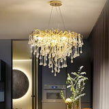 Luxury Crystal Branch Chandelier For Living Room Image - 4