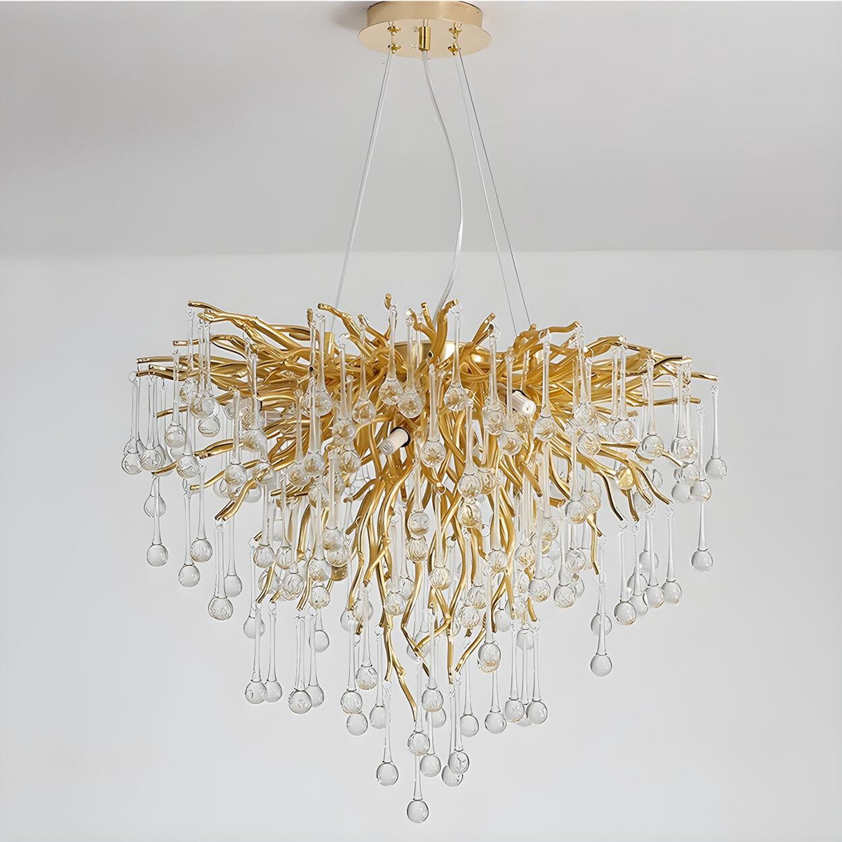 Luxury Crystal Branch Chandelier For Living Room Image - 9