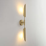 Luxury Crystal Cylinder Gold Bedroom Wall Sconce Image - 15