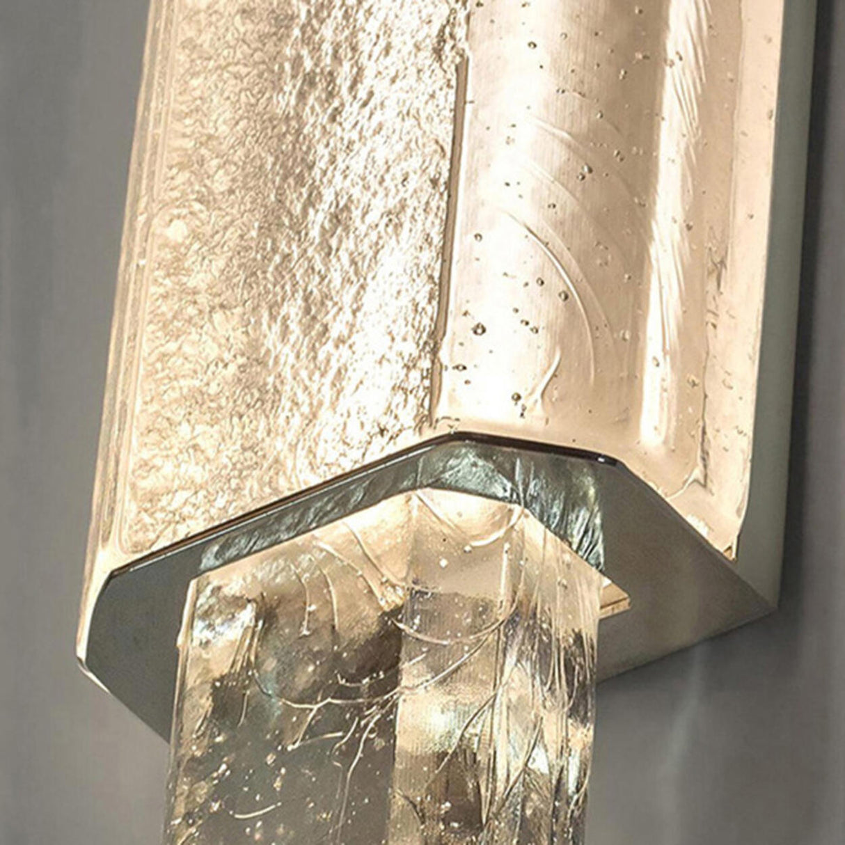 Luxury Crystal Cylinder Gold Bedroom Wall Sconce Image - 17