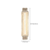 Luxury Crystal Cylinder Gold Bedroom Wall Sconce Image - 27