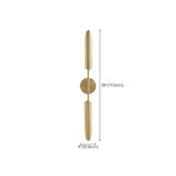 Luxury Crystal Cylinder Gold Bedroom Wall Sconce Image - 28