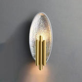 Luxury Crystal Cylinder Gold Bedroom Wall Sconce Image - 4