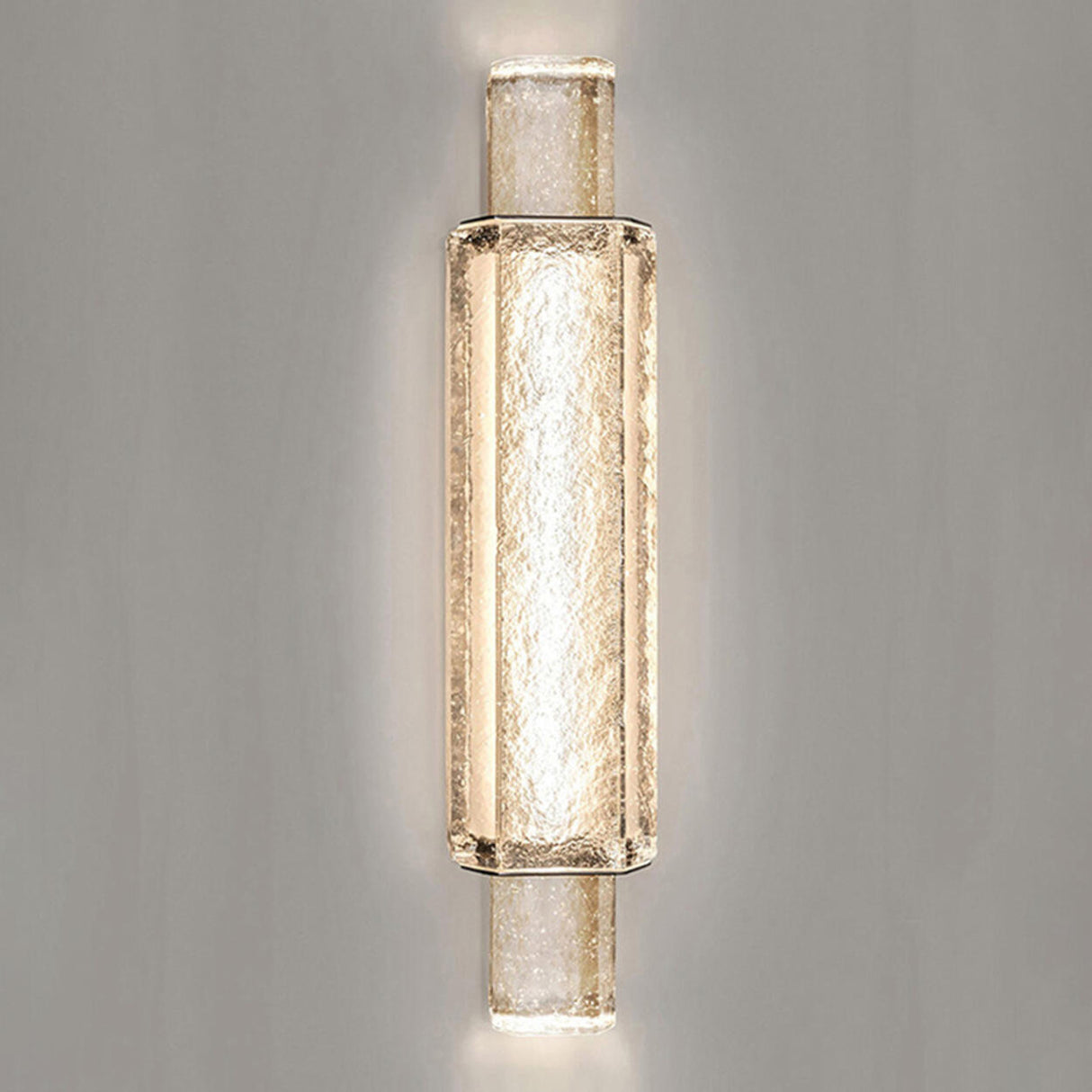 Luxury Crystal Cylinder Gold Bedroom Wall Sconce Image - 8