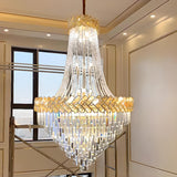 Luxury Crystal Empire Chandelier Adjustable Height Image - 2