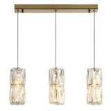 Luxury Crystal Geometric Dining Room Pendant Light Image - 9