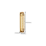 Luxury Crystal Gold Rectangular LED Wall Sconce Image - 19