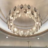 Luxury Crystal Leaf Chandelier for Elegant Interiors Image - 17