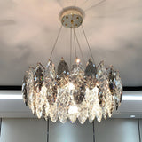 Luxury Crystal Leaf Chandelier for Elegant Interiors Image - 2