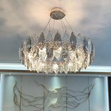 Luxury Crystal Leaf Chandelier for Elegant Interiors Image - 4