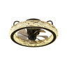 Luxury Crystal Ring 5 Blade Ceiling Fan with Light Image - 2