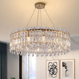 Luxury Crystal Round Chandelier  Adjustable Height Image - 1