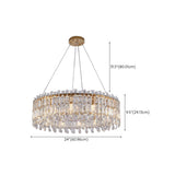 Luxury Crystal Round Chandelier  Adjustable Height Image - 16