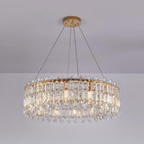 Luxury Crystal Round Chandelier  Adjustable Height Image - 3