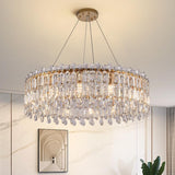 Luxury Crystal Round Chandelier  Adjustable Height Image - 5