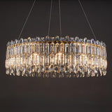 Luxury Crystal Round Chandelier  Adjustable Height Image - 7