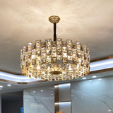 Luxury Crystal Round Chandelier for Living Room Image - 1